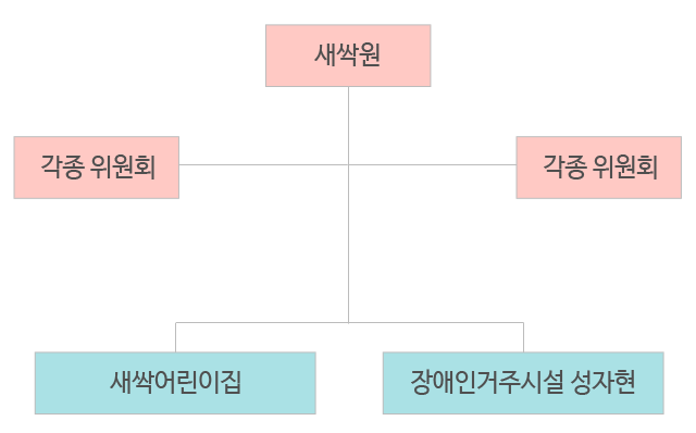새싹원, 각종위원회, 새싹어린이집, 장애인거주시설 성자현